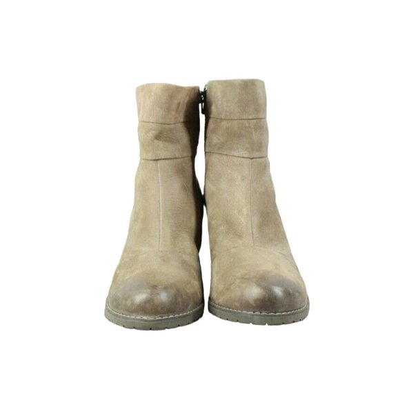 Clarks Artisan Mission Manor Distress Brown Leather Zip Ankle Boots Size 8 M - Picture 4 of 9